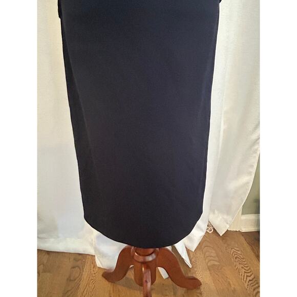 ESCADA Cowl Neck Knee-Length Disabell Dress in Midnight Blue - Picture 6 of 11